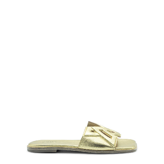 Square open ciabatta monogram oro